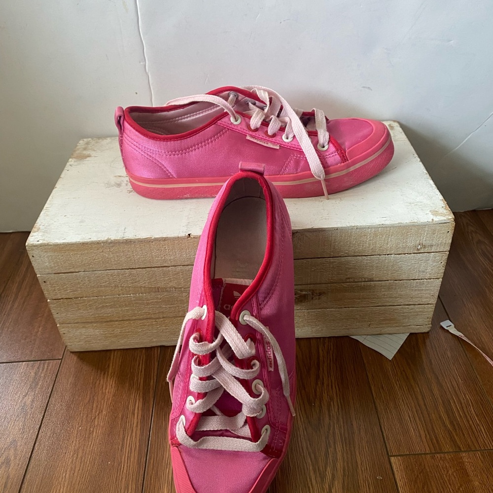 Adidas rare Pink satin Sneakers